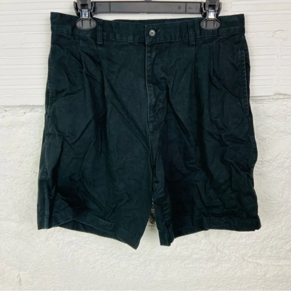 Geoffrey Beene Men's black Dark cotton Shorts size 34